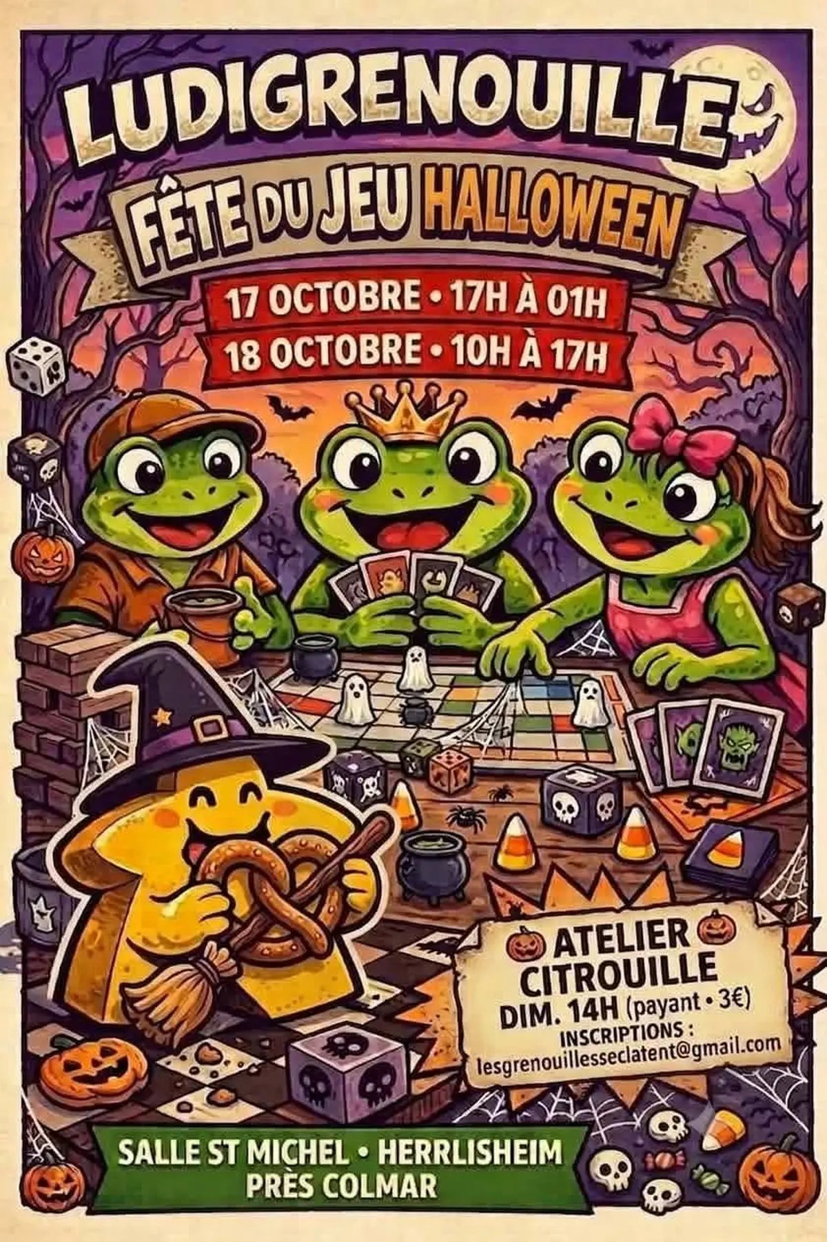 Ludigrenouille Fete du jeu spéciale Halloween 