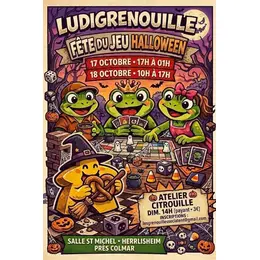 Ludigrenouille Fete du jeu spéciale Halloween 