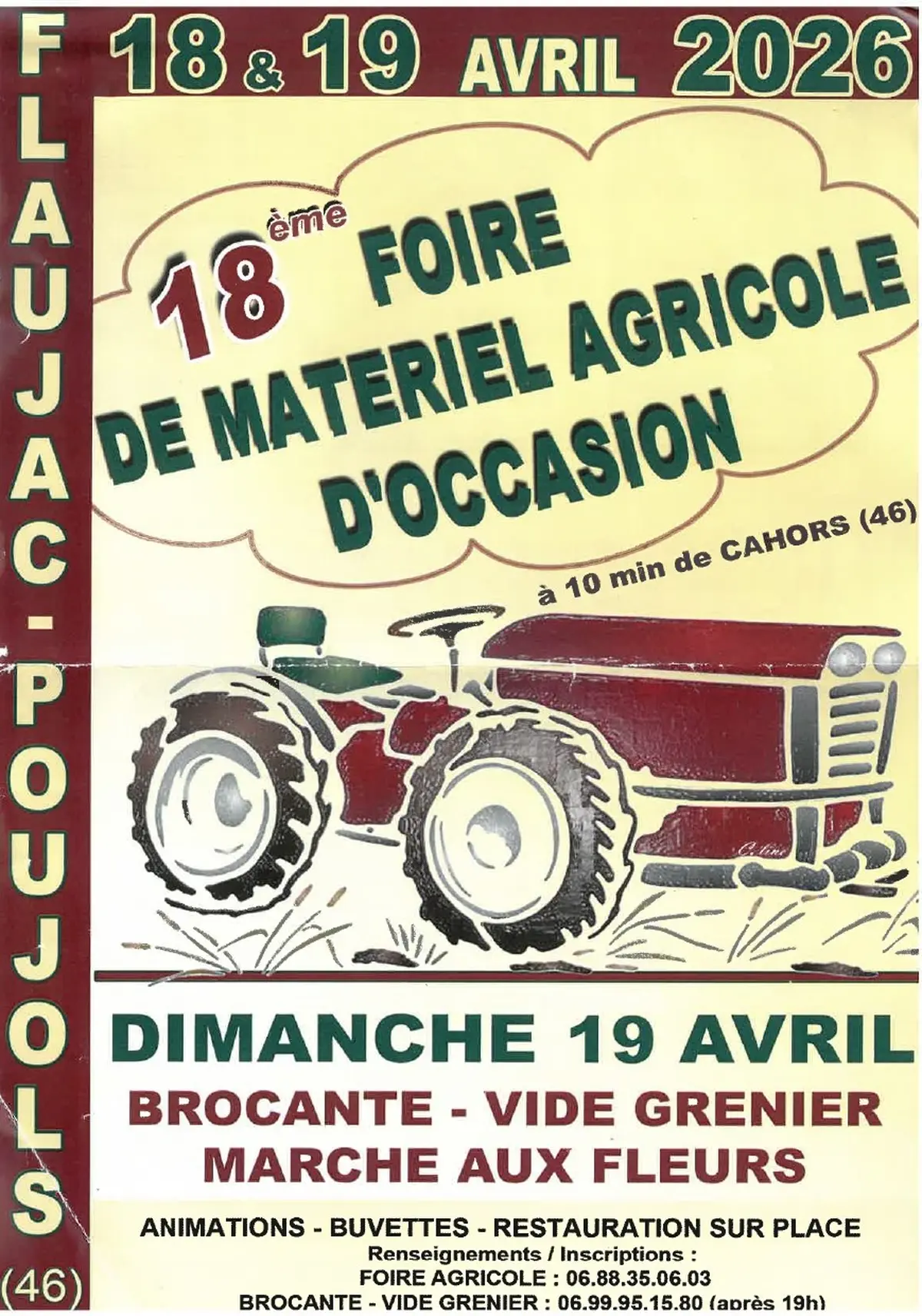 18ème Foire de Matériel Agricole d'Occasion, Brocante, Vide-Grenier, Marché Aux Fleurs