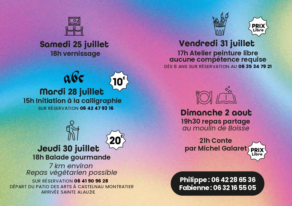 19 Artistes s'exposent à Sainte-Alauzie