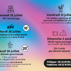 19 Artistes s'exposent à Sainte-Alauzie