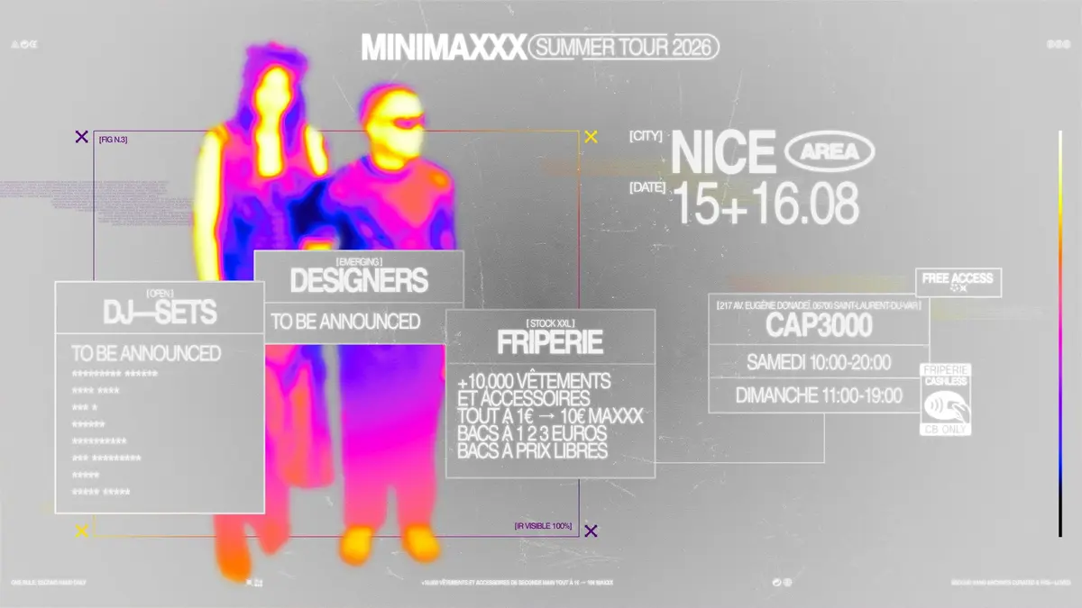 MINIMAXXX Friperie + DJ-sets + Designers
