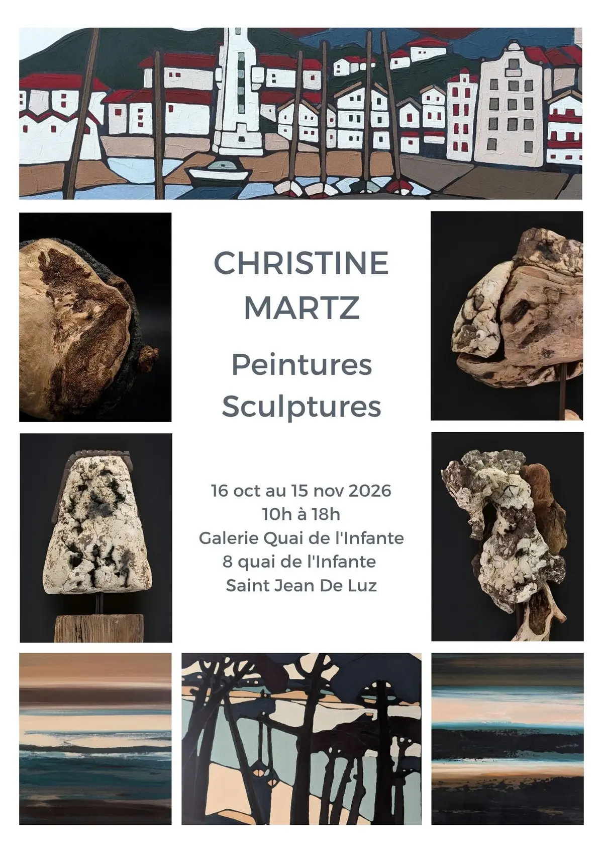 Exposition peinture sculpture _Entre Terres Ancestrales et Horizons Marins