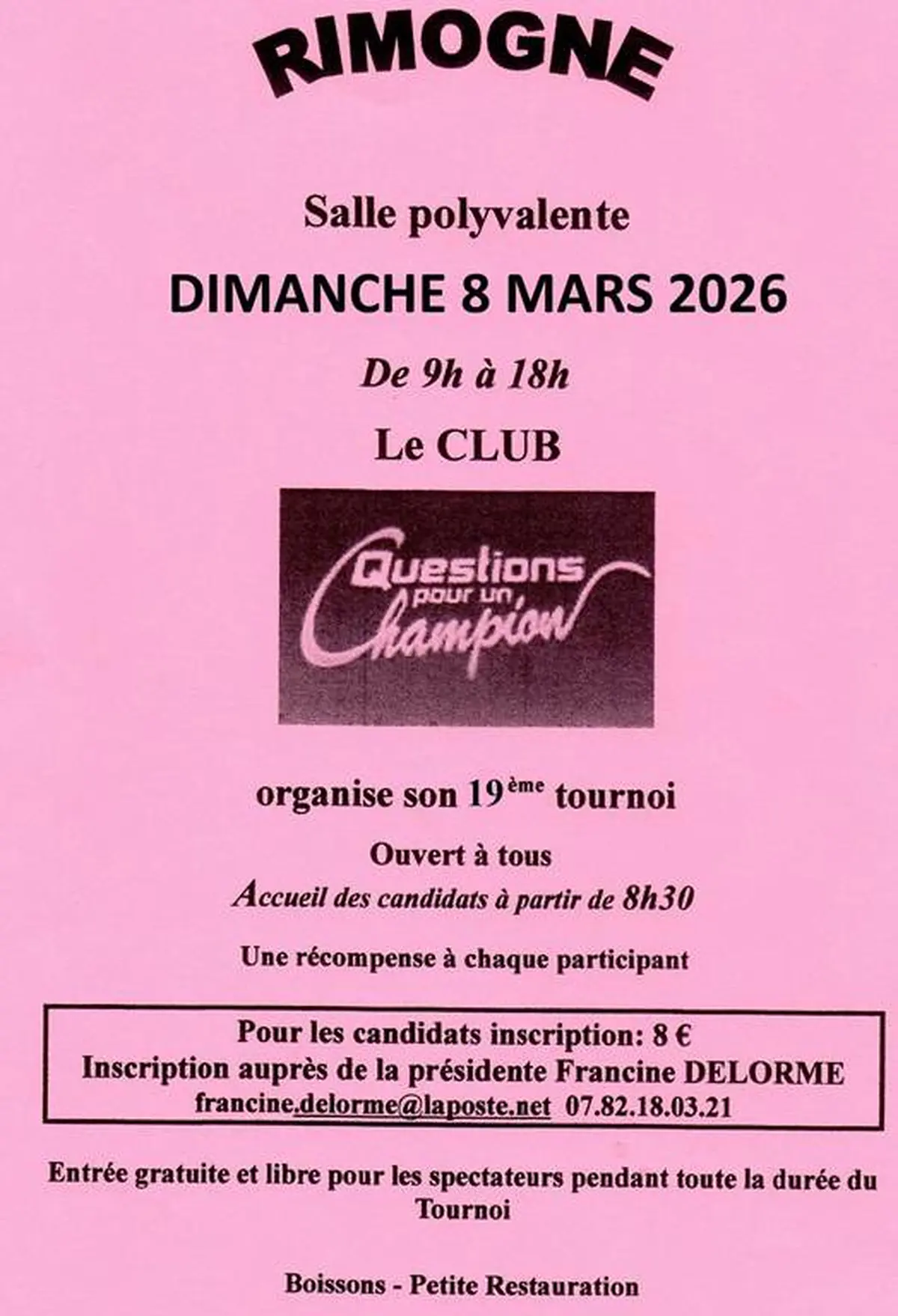 19ème Tournois de Questions pour un Champion