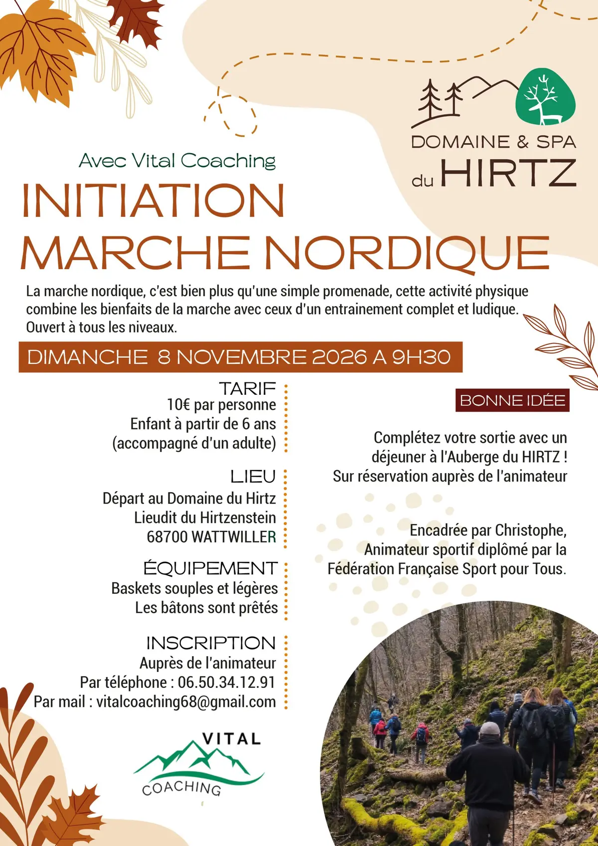 Initiation à la marche nordique