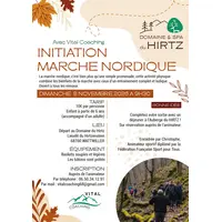 Initiation à la marche nordique &copy; Domaine du Hirtz