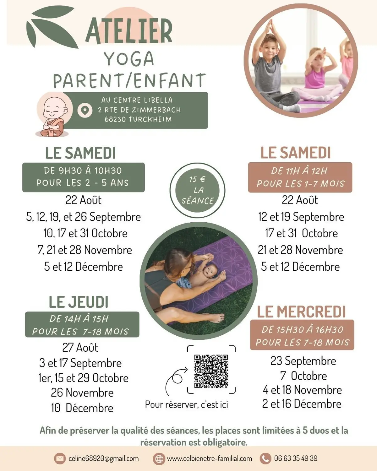 Atelier Yoga Duo parent/enfant(2-5 ans)