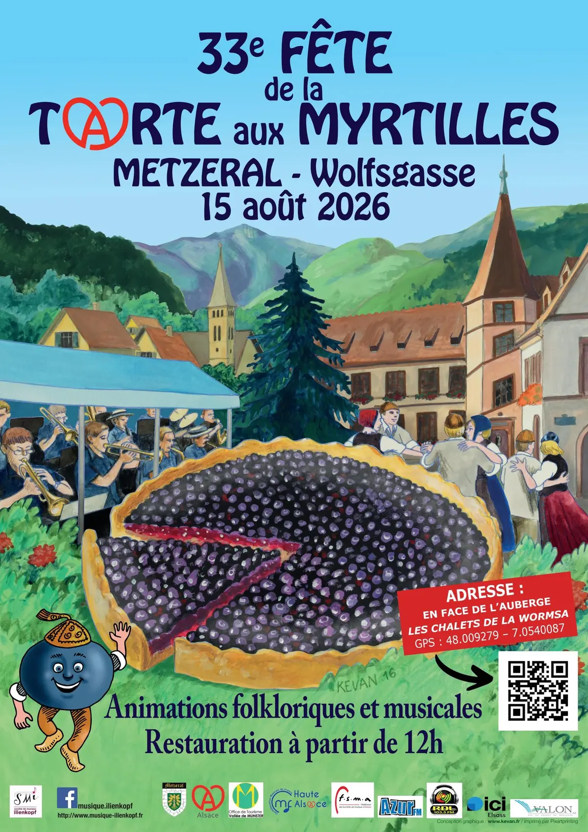 33e Fête de la Tarte aux Myrtilles à Metzeral 2026