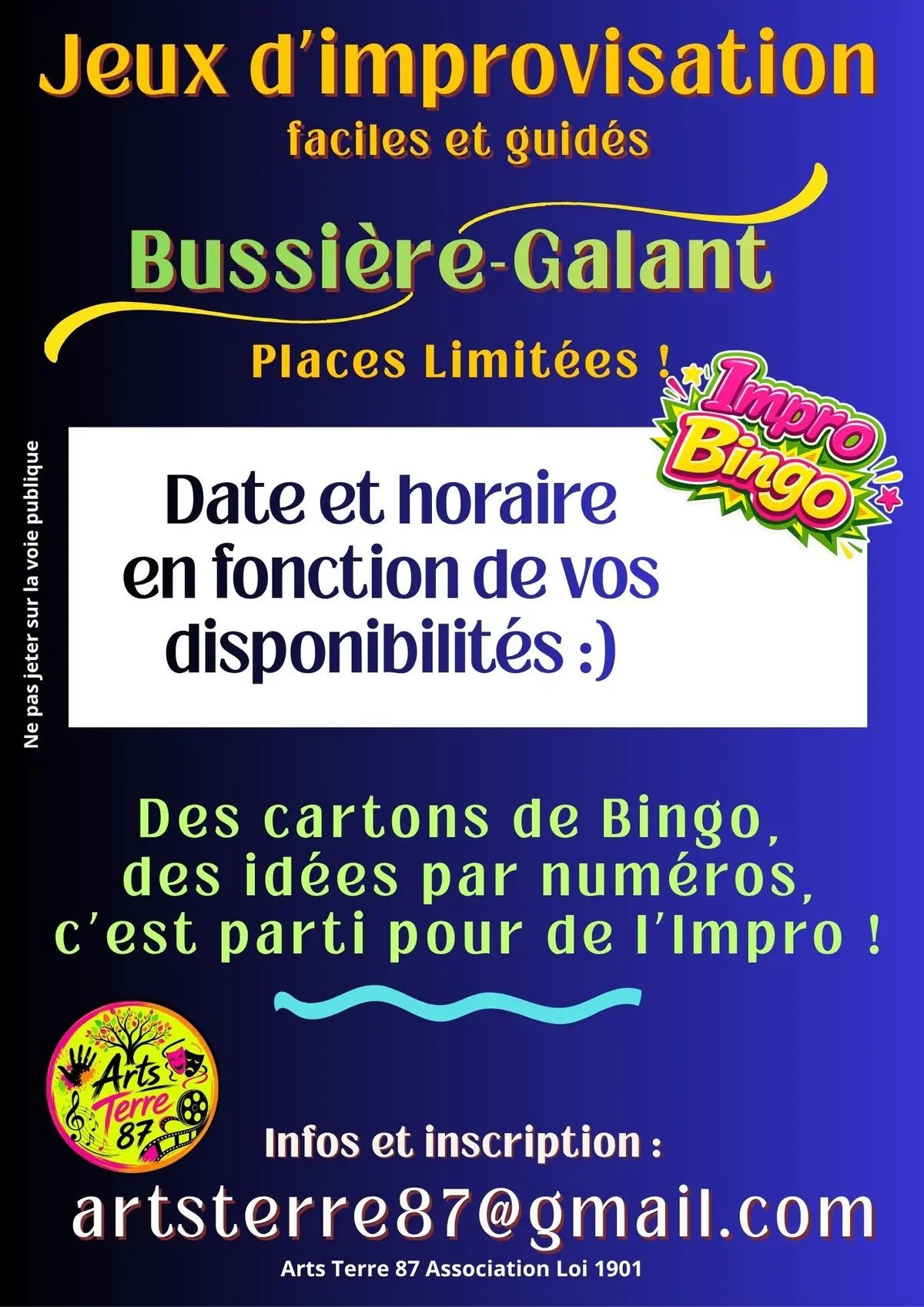 Impro théâtre ImproBingo Bussière Galant