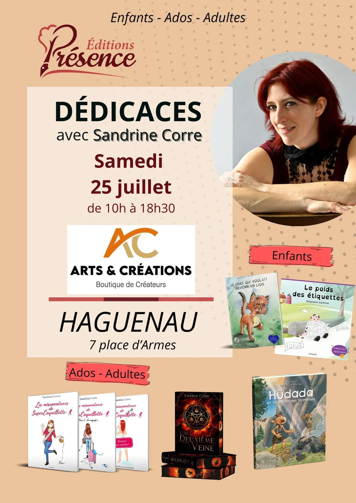 Dédicaces avec Sandrine Corre