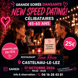 Soirée célibataires + New speed dating 45-65 ans
