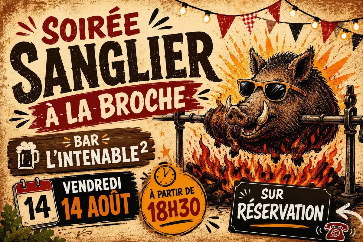 Soirée Sanglier à la Broche 