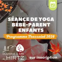 Séances yoga bébé-parent et enfant au Domaine du Hirtz &copy; Domaine du HIRTZ