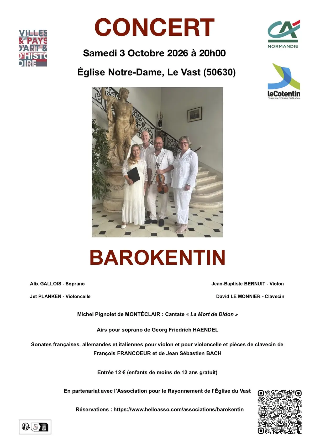 Concert de musique baroque - Ensemble BAROKENTIN