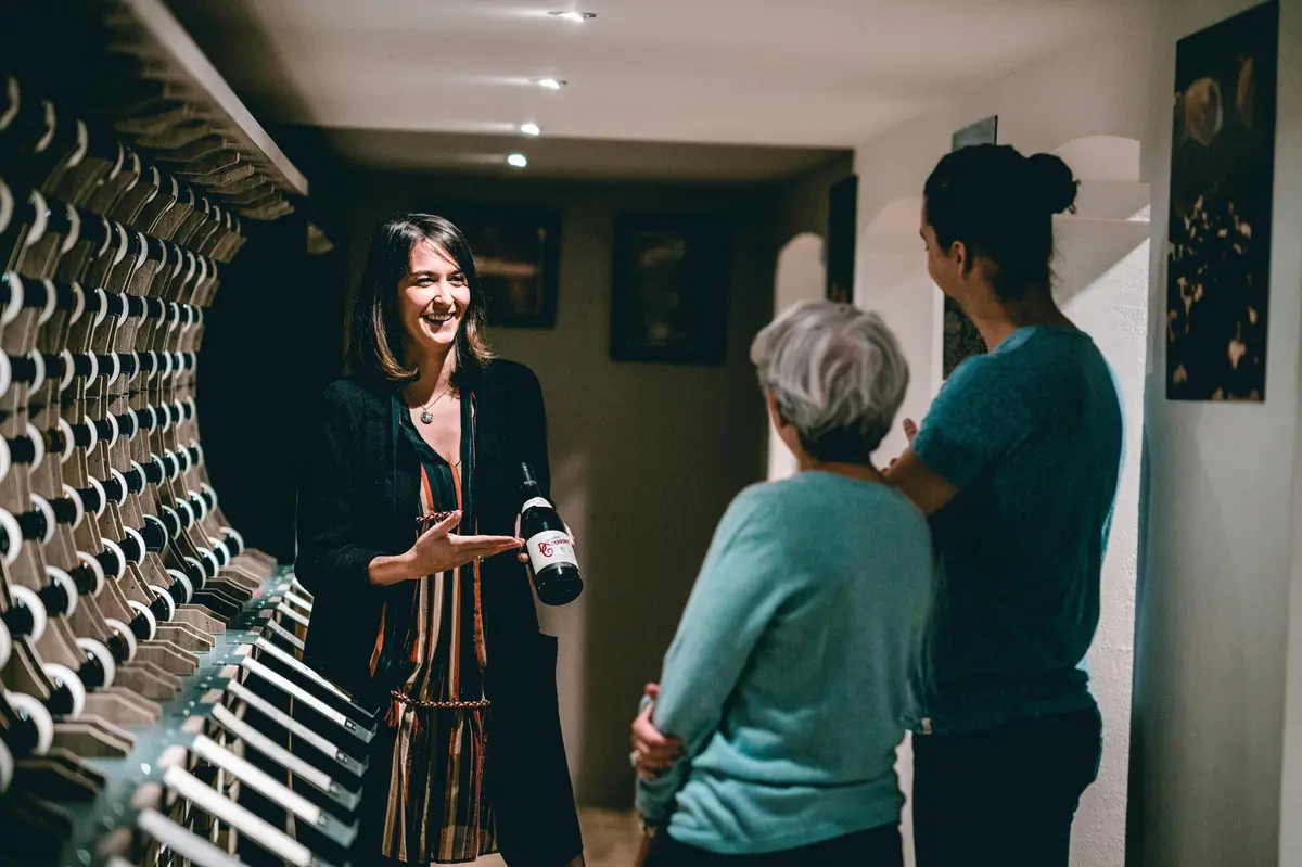 Le magasin de vins de Brotte Winery.