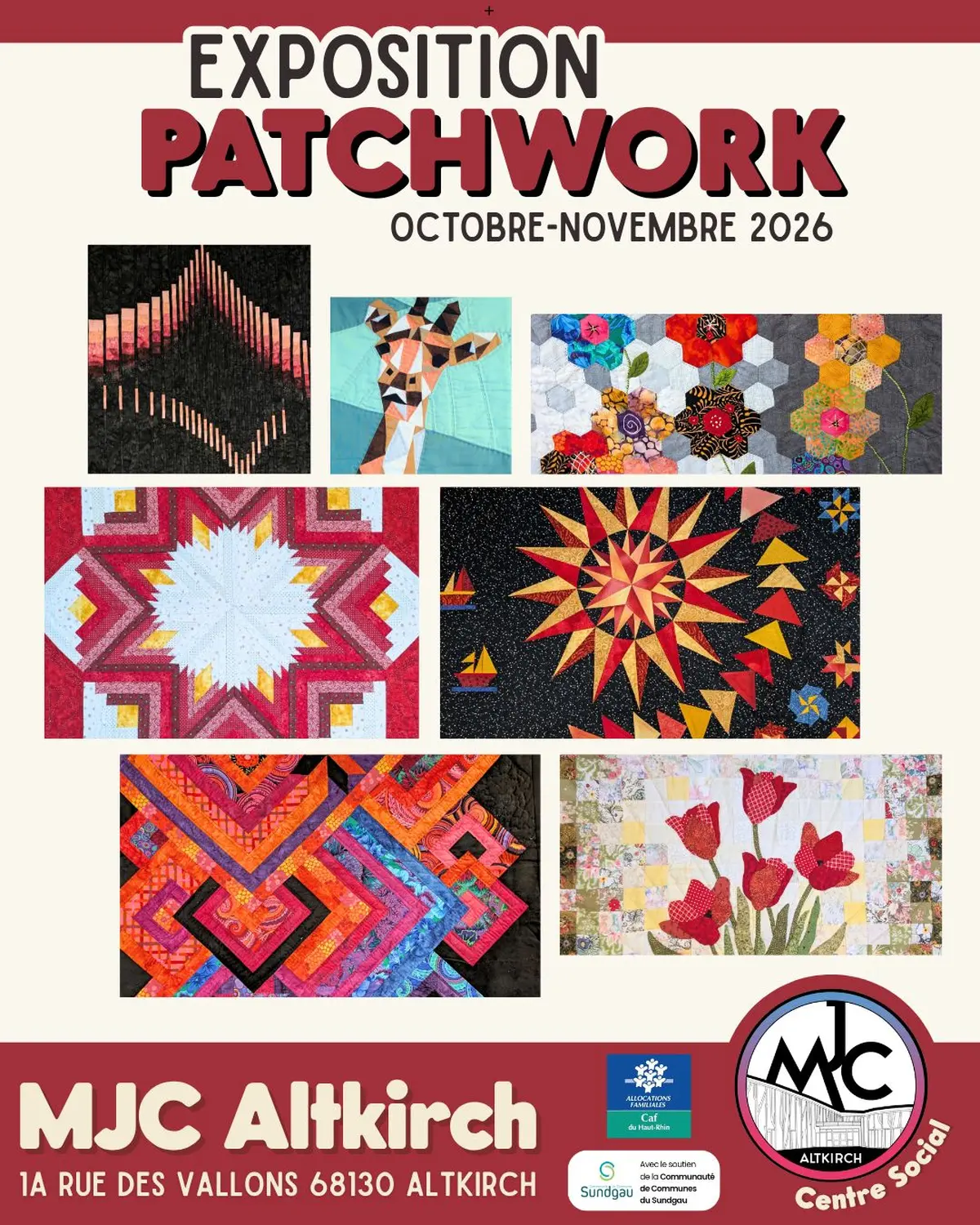 Exposition du Club de Patchwork de la MJC