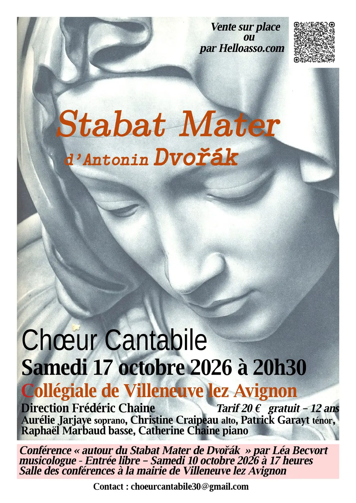 conférence « autour du Stabat Mater de Dvořák » par Léa Becvort, musicologue