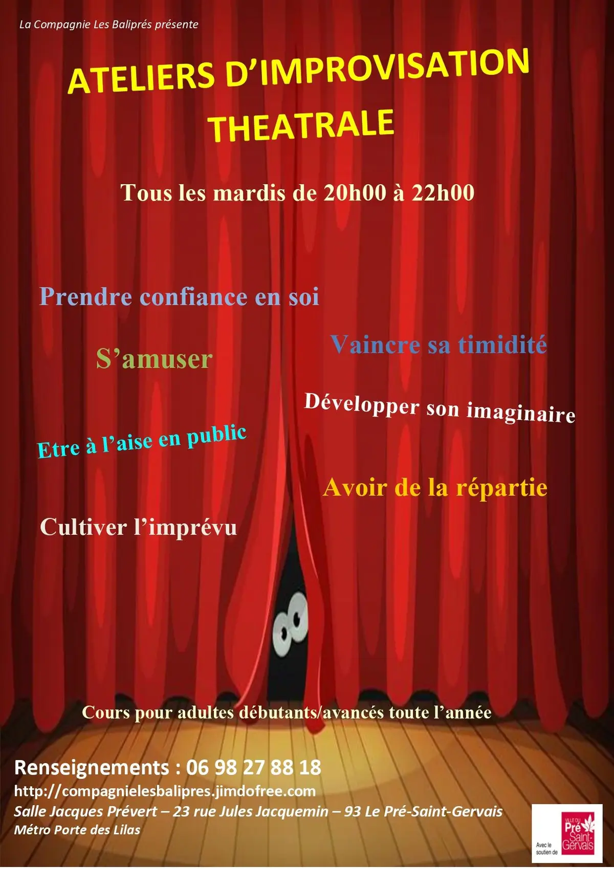 Cours d'improvisation théâtrale 93