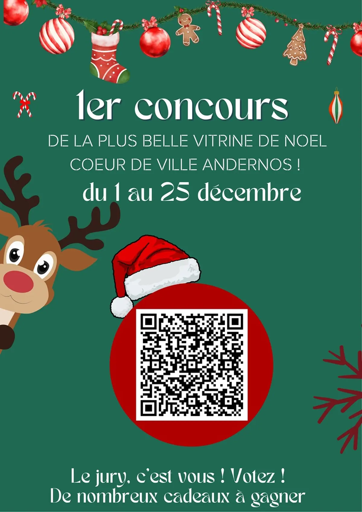 1er concours de la plus belle vitrine de Noël