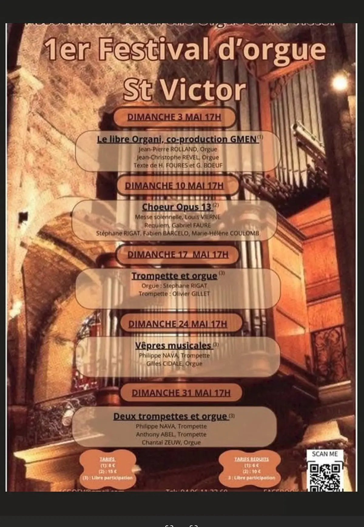 1er Festival d'orgue à St Victor