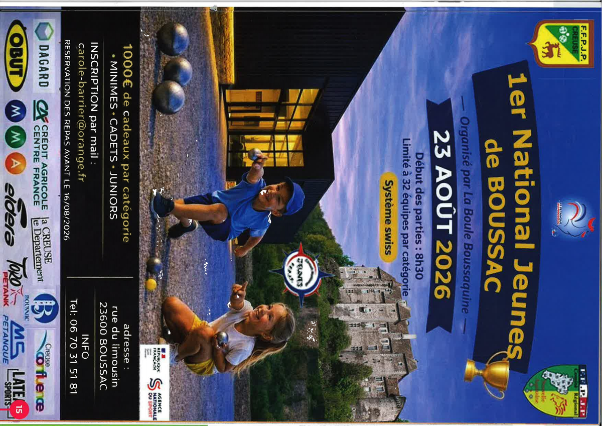 1er National Jeunes de Boussac