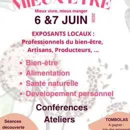 1er Salon du Mieux Etre, Mieux Manger et Mieux Vivre sur notre territoire