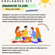 1ère fête des voisins à Coulanges-sur-Yonne