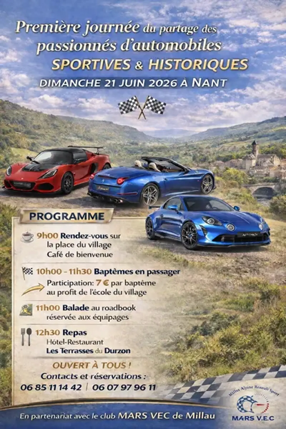 1ère journée du partage des passionnés d'automobiles sportives et historiques