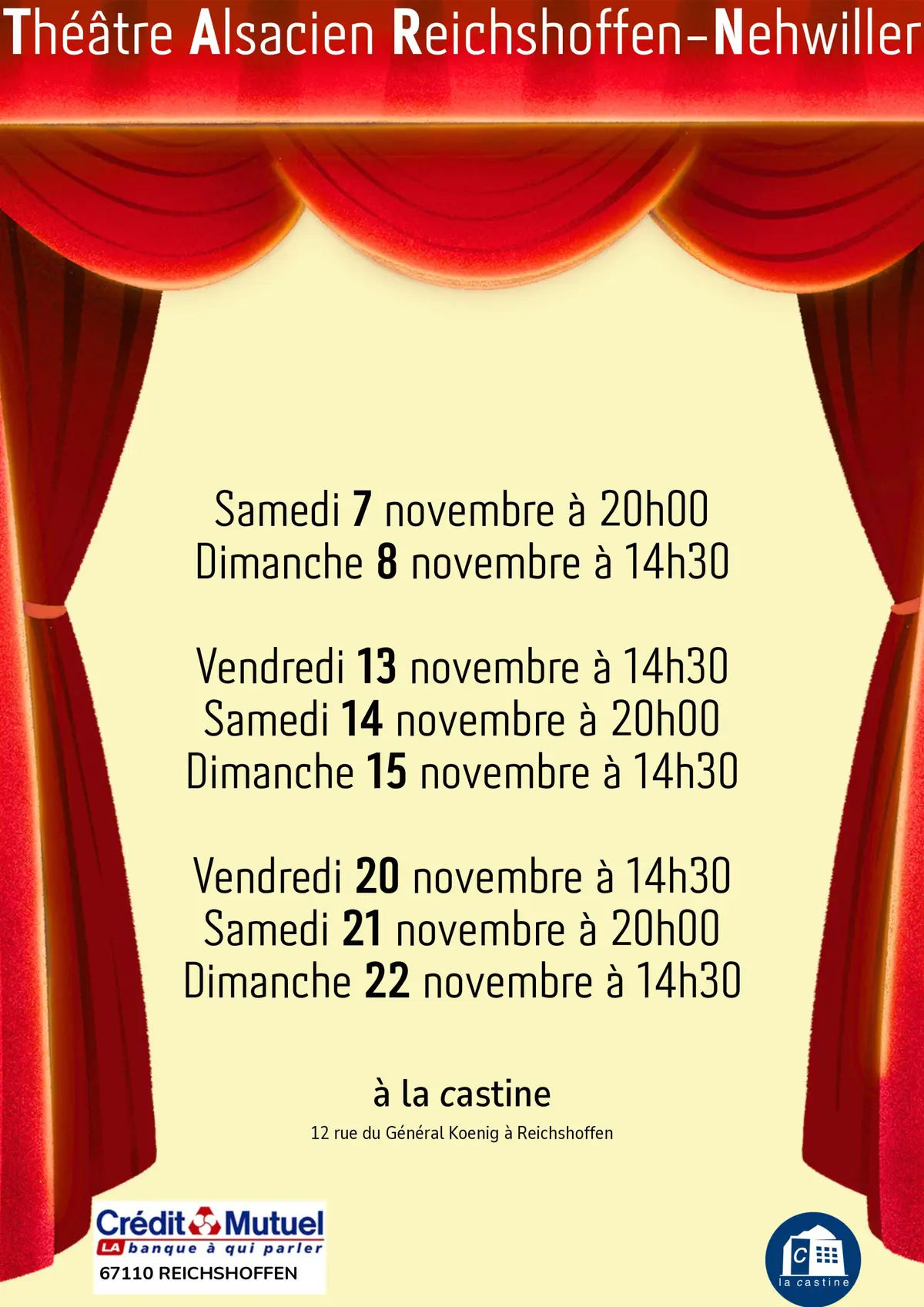 Théâtre Alsacien Reichshoffen-Nehwiller (TARN) 2026