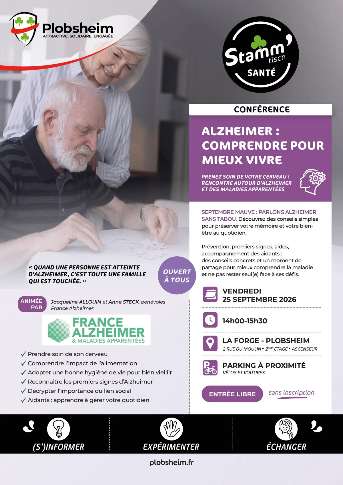 Alzheimer : comprendre pour mieux vivre • Conférence