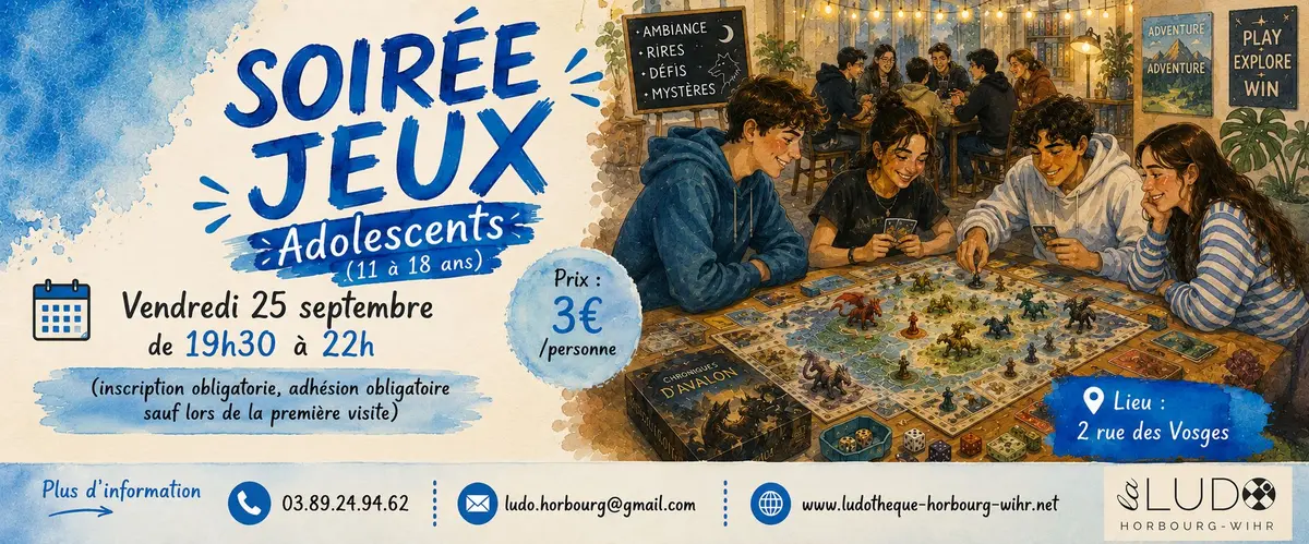 Soirée jeux ados