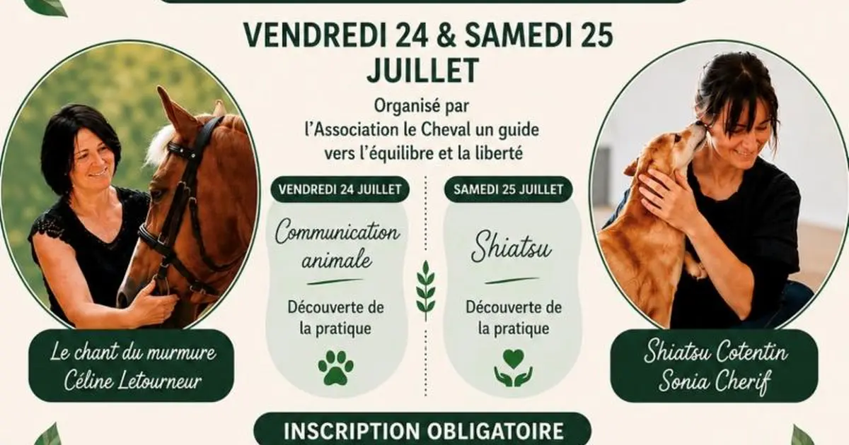 2 jours de découverte communication animale & Shiatsu