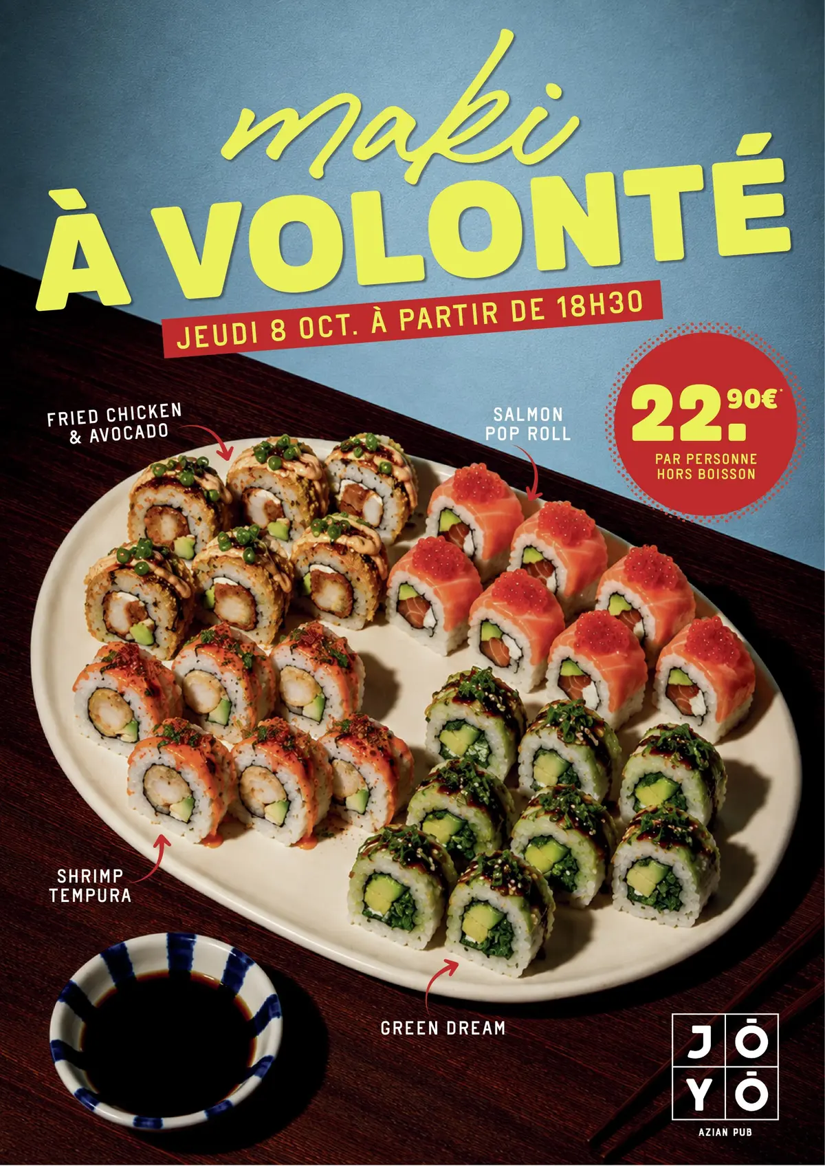 Makis à volonté chez Jōyō