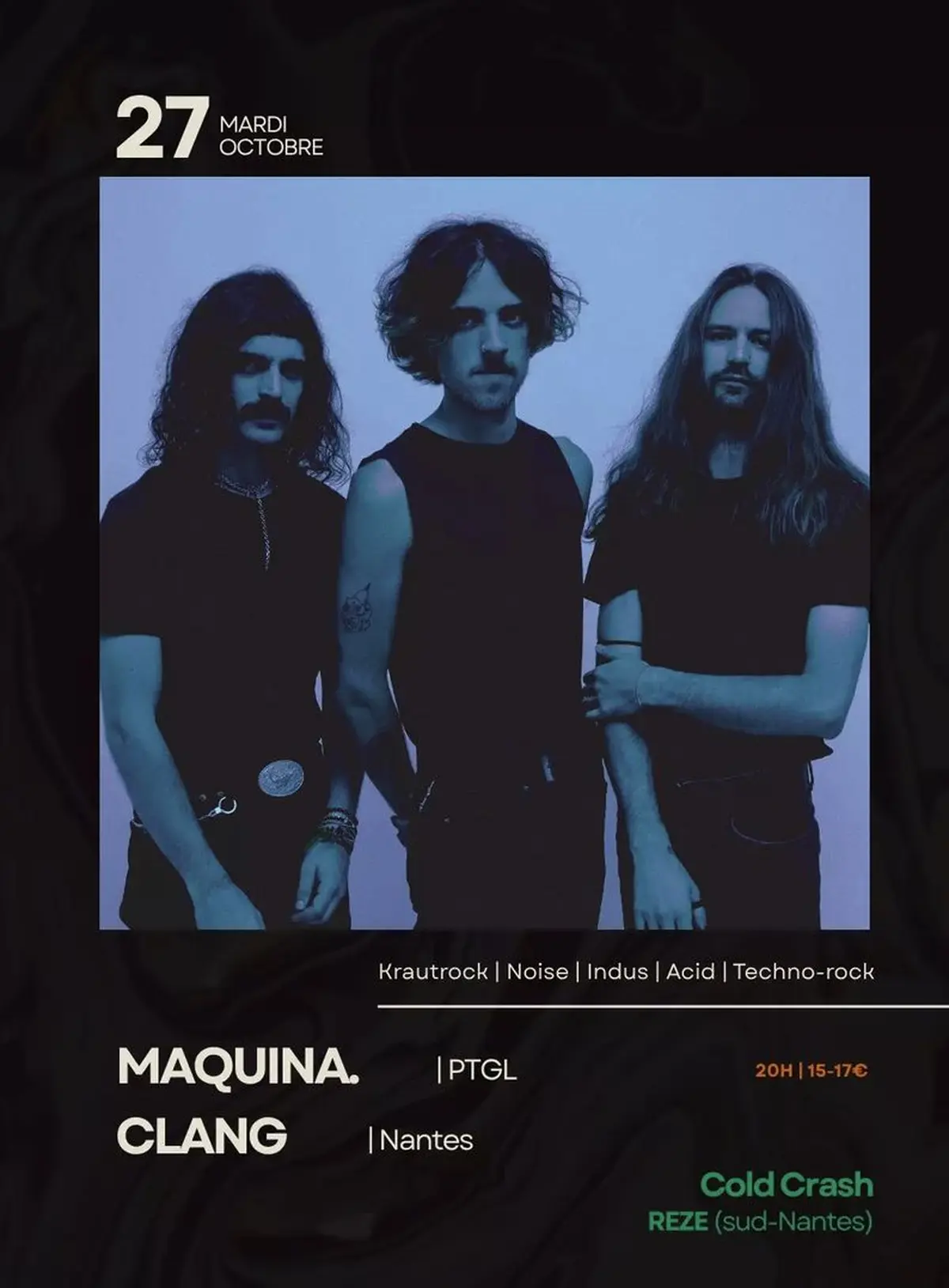 Concert Krautrock/Noise : MAQUINA +  CLANG