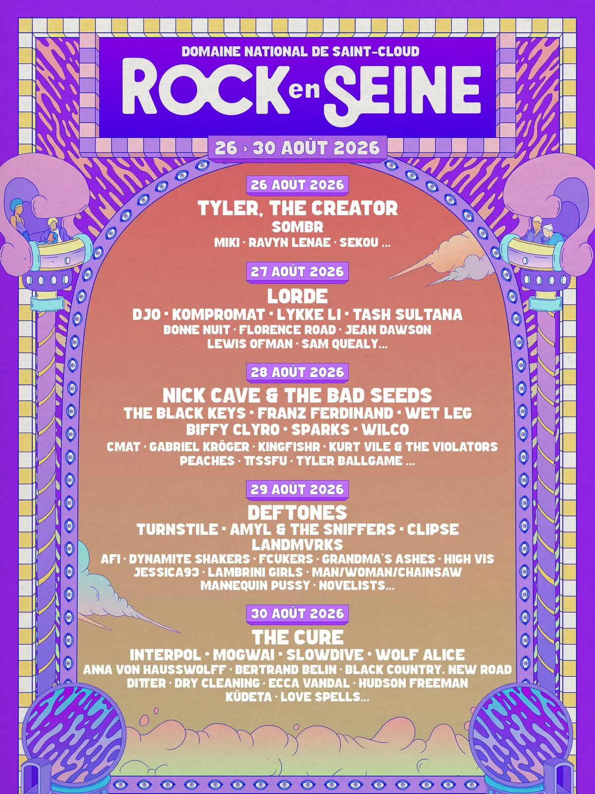 Rock en Seine 2026 : 29 nouveaux artistes complètent l'affiche du festival