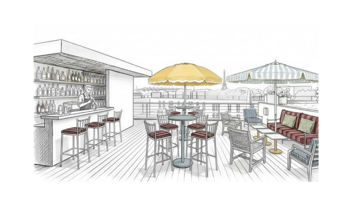 Le Rooftop de l'hôtel Molitor à Paris s'offre une nouvelle saison aux couleurs de la Méditerranée