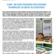 La caisse pédagogique de la Tournée du Climat arrive dans les classes françaises en 2026 et les enfants dès le CM1 vont enfin pouvoir toucher la science du vivant