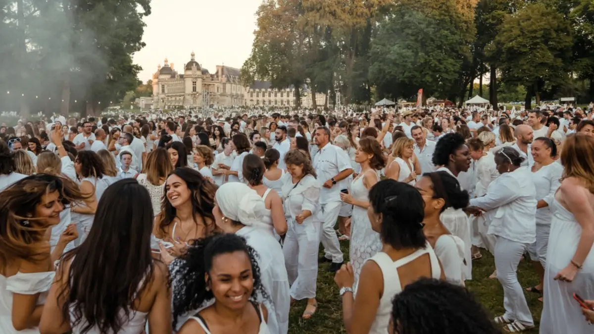 Pique-Nique en Blanc au Château de Chantilly : une soirée en plein air sous les étoiles
