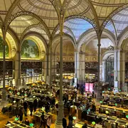 Nuit européenne des musées à l'INHA, dans la salle Labrouste à Paris