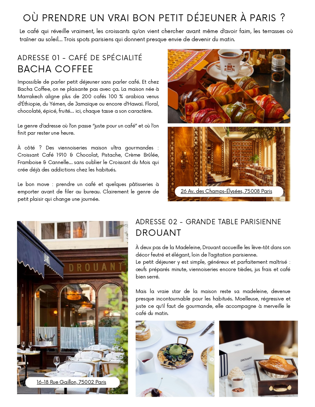 3 adresses parisiennes incontournables pour savourer un petit déjeuner gourmand ce mois-ci