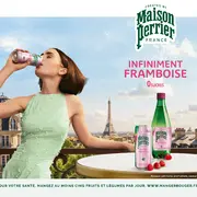 Maison Perrier lance Forever Framboise, une nouvelle boisson fruitée légère et pétillante qui capture parfaitement l'esprit du printemps