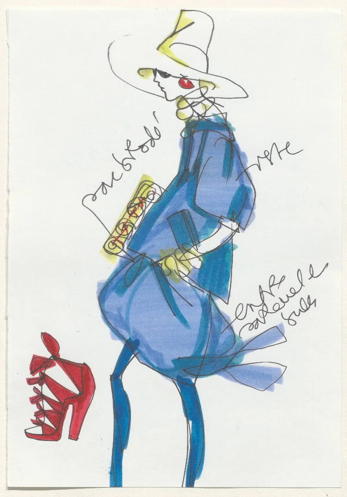 Exposition Christian Lacroix au Musée Réattu d'Arles : dessins, gribouillages et photographie