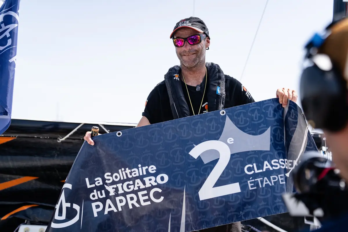 Solitaire du Figaro Paprec : Nicolas Lunven deuxième à Pornichet au terme d'une étape d'anthologie