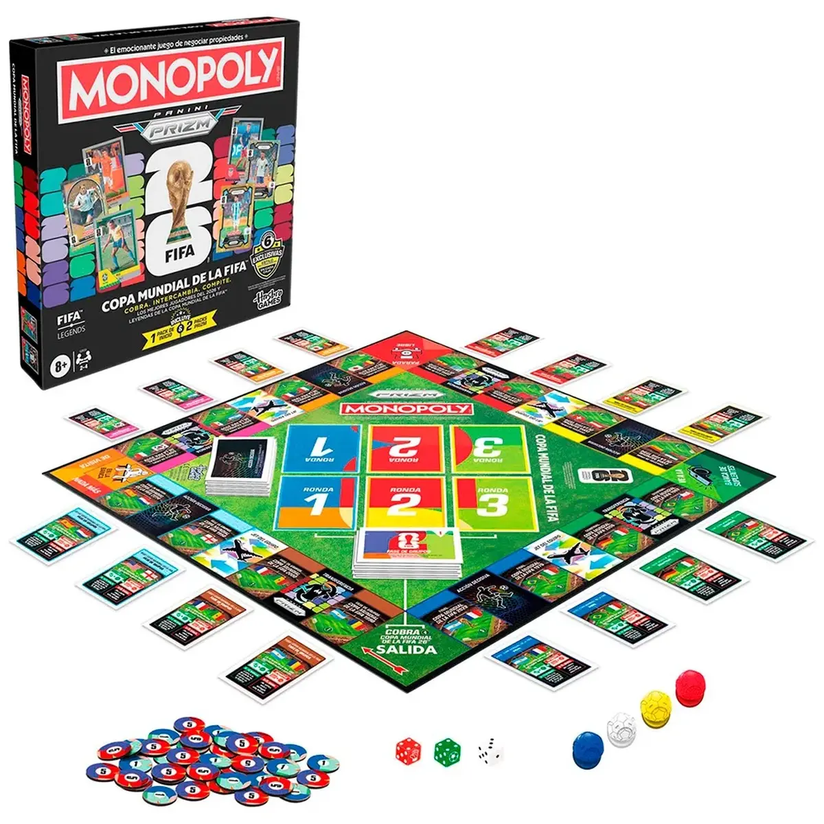 Hasbro lance 3 jeux Monopoly officiels Coupe du Monde FIFA 2026 avec des cartes Panini Prizm collector dès maintenant