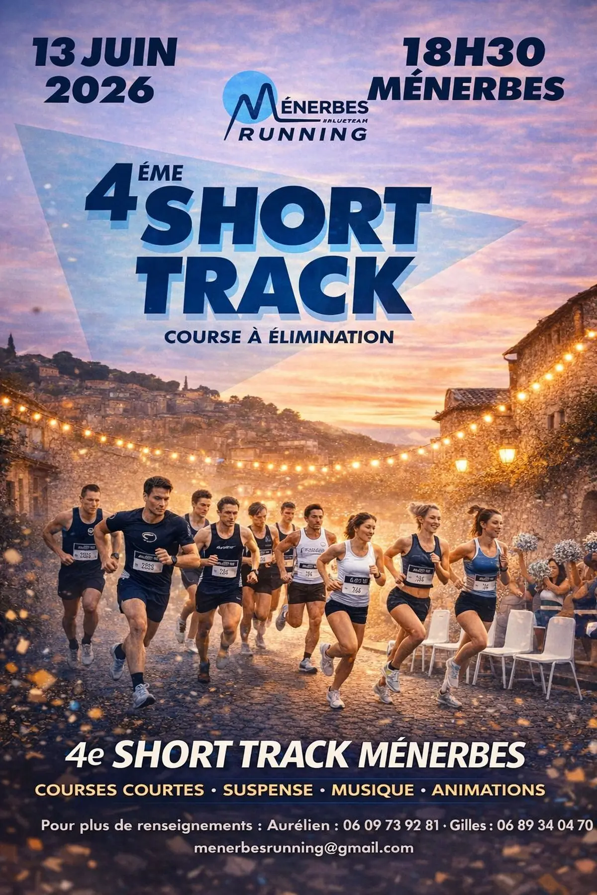 Course à élimination au Short-Track de Ménerbes : un format unique dans le Luberon