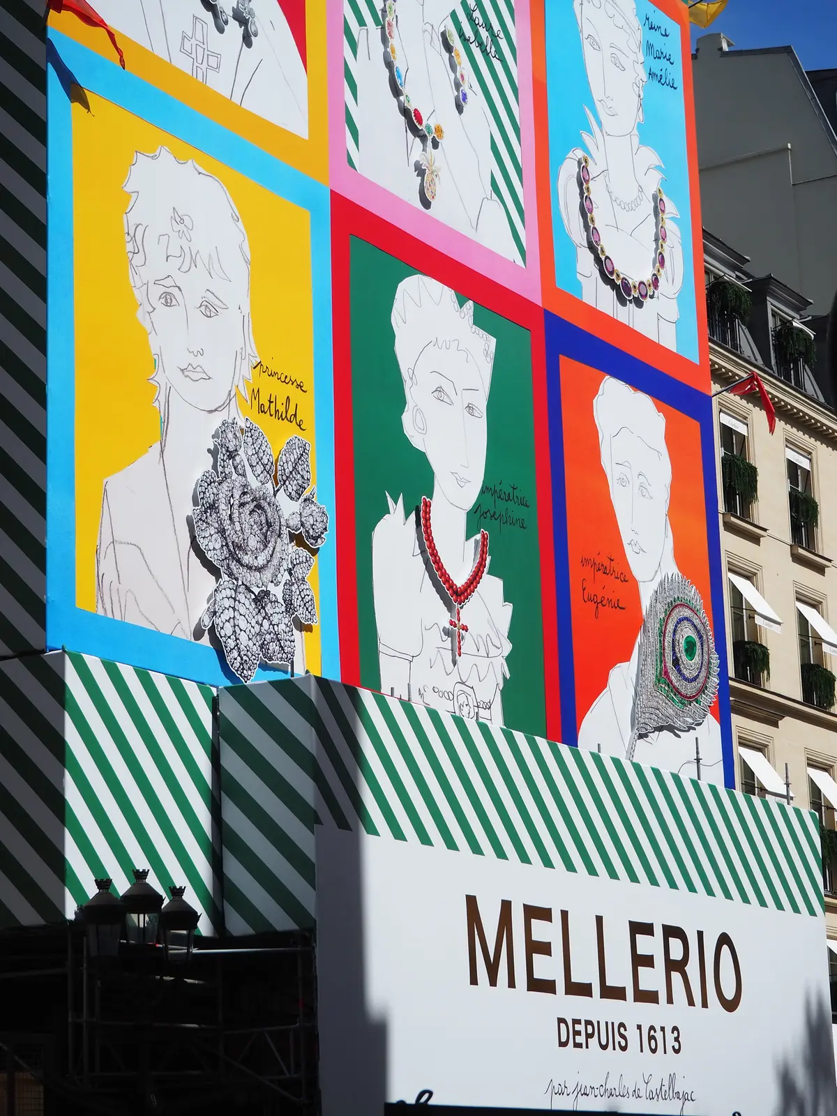 Joyeux Joyaux, l'installation artistique de Jean-Charles de Castelbajac pour Mellerio à Paris