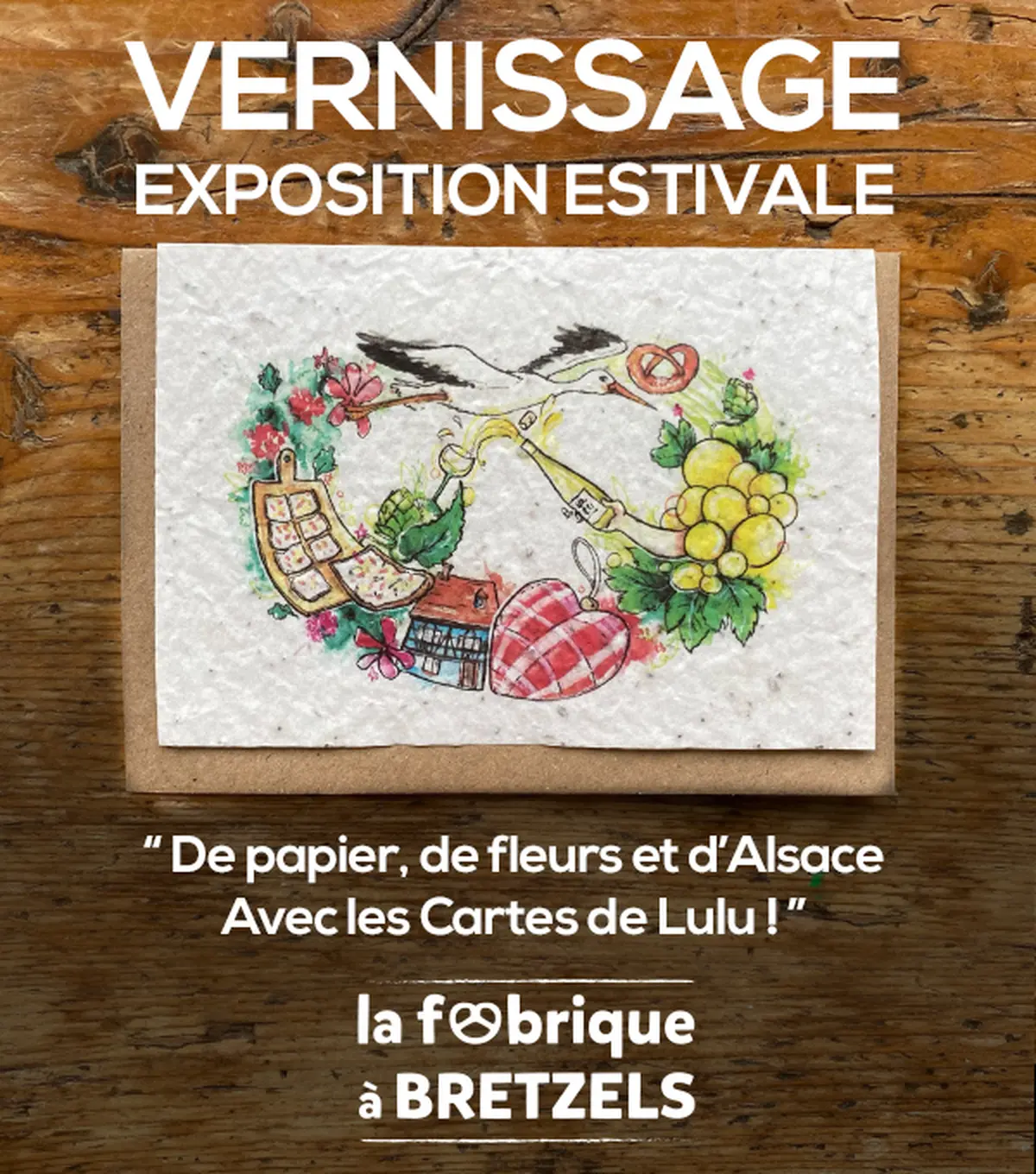 Exposition d'illustrations des Cartes de Lulu à la Fabrique à Bretzels