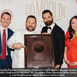 Rampoldi New York décroche le Six-Star Diamond Award en 2026 : la cuisine née à Monaco vient de conquérir Manhattan