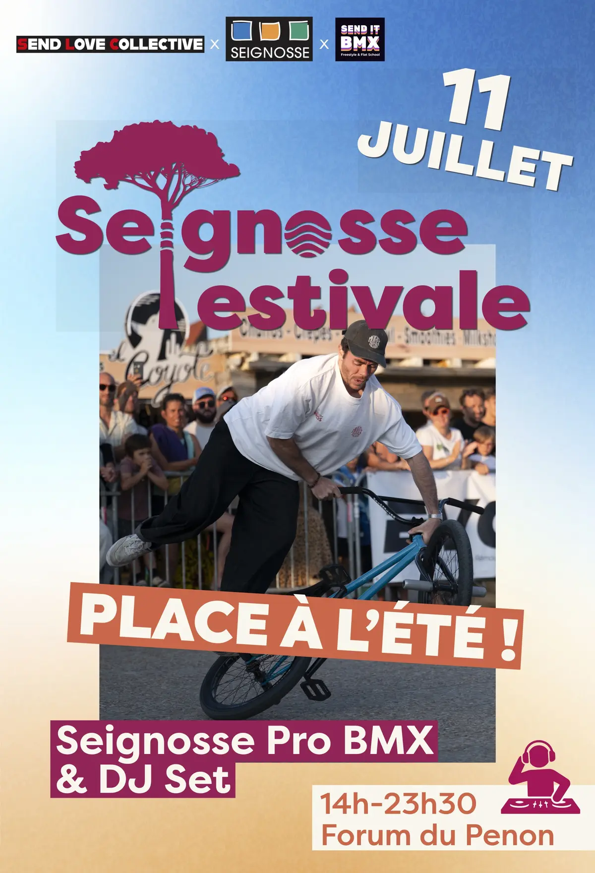 Seignosse Pro BMX et DJ Set au Forum du Penon pour le lancement de l'été