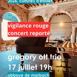 Concert du Gregory Ott Trio à l'Abbaye de Marbach